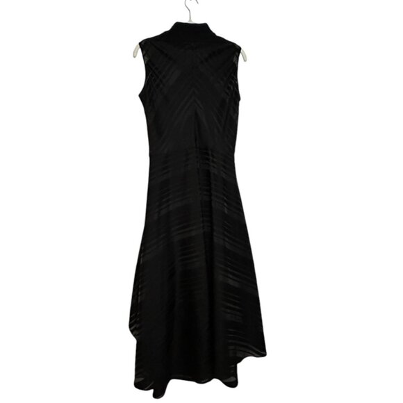 Public School New York black sheer stripe midi dress - Picture 3 of 9